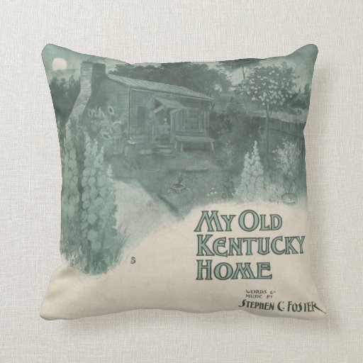 My Old Kentucky Home Throw Pillow Zazzle