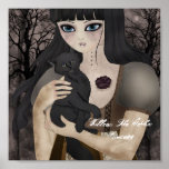 My One-eyed Black Feline Print
