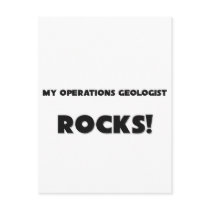 MY Operations Geologist ROCKS! postcards by professions MY Operations Geologist ROCKS! postcards