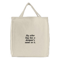 My Other Bag... embroidered bags