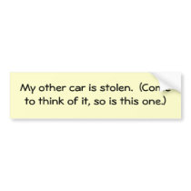 my-other-car-02 bumper sticker