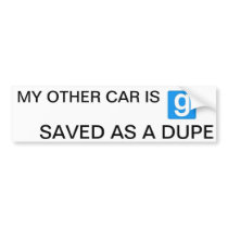 'My Other Car...' gMod Bumper Sticker