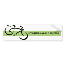 My Other Car is a Bicycle bumper stickers