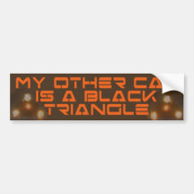 My Other Car is a Black Triangle Bumper Sticker
