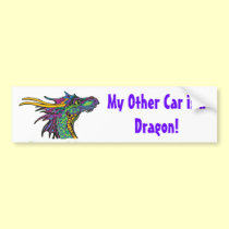 My Other Car is a Dragon bumper stickers