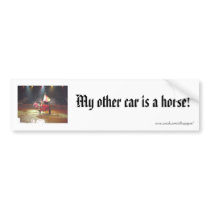 My other car is a horse! bumper stickers by silvapagan My other car is a horse! bumper stickers