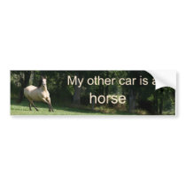 My other car is a horse bumper stickers