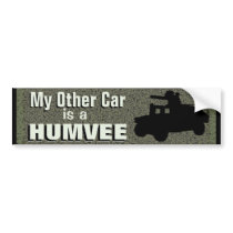 "My Other Car Is A Humvee" bumper stickers by cowboyannie "My Other Car Is A Humvee" bumper stickers