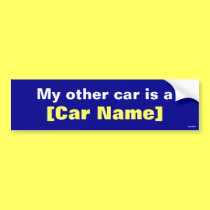My other car is a... (Navy) bumper stickers