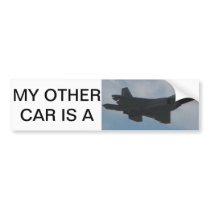 My other car is a Raptor Bumper Stickers