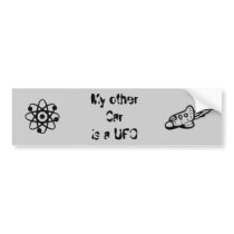 My other Car is a UFO bumper stickers
