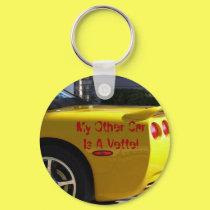My Other Car Is A Vette! keychains by Priscilla48 My Other Car Is A Vette! keychains
