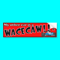 My Other Car is a WACECAW!!! - Red bumper stickers