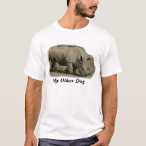 My Other - Dog (Rhino) t-shirts by tealray My Other - Dog (Rhino) t-shirts
