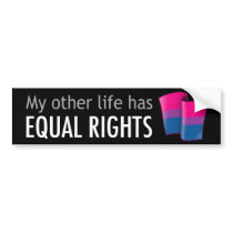 My Other Life Bi Dark Bumper Sticker bumper stickers
