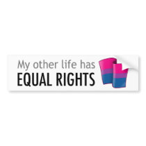 My Other Life Bi Light Bumper Sticker bumper stickers