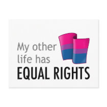 My Other Life Bi Light Postcard postcards