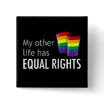 My Other Life Rainbow Dark Button buttons