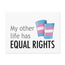 My Other Life Trans Light Postcard postcards