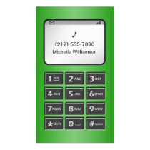 My Other Phone - Green Business Cards business cards