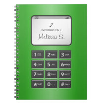My Other Phone - Green Notebook