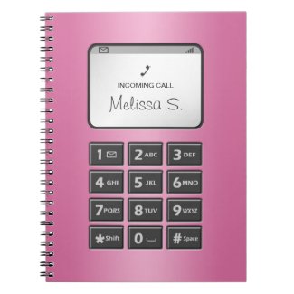 My Other Phone - Pink Notebook