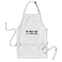 My Other Ride Is A Bike aprons by worldsfair My Other Ride Is A Bike aprons