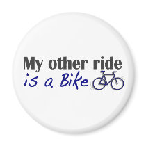 My Other Ride Is A Bike Magnets