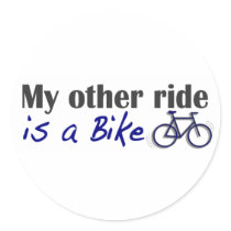 My Other Ride Is A Bike stickers by worldsfair My Other Ride Is A Bike stickers