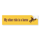 My other ride is a horse bumper stickers