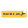 My other ride is a horse bumper stickers