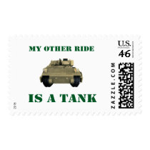 My Other Ride Is A Tank 3 Postage Stamp
