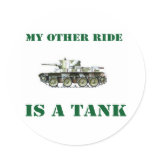 My Other Ride Is A Tank 9 stickers