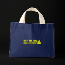 My Other Ride Wears Combat Boots (Yellow Text) bags