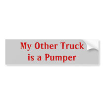 My Other Truck is a Pumper bumper stickers