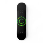 My Own Copyright - Cryptic Green Custom Skate Board