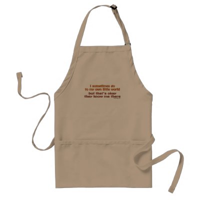 My Own Little World Aprons by ironydesign