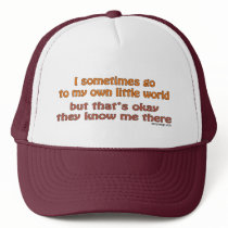My Own Little World Hats by ironydesign My Own Little World Hats