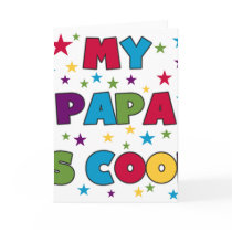 My Papa is Cool Greeting Cards
