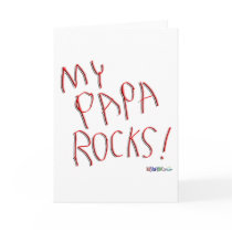 My Papa Rocks! Greeting Card