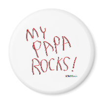 My Papa Rocks! Magnet