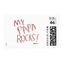 My Papa Rocks! Postage Stamps