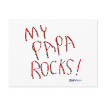 My Papa Rocks! Postcard