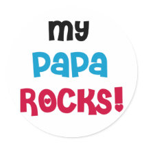 My Papa Rocks stickers