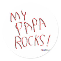 My Papa Rocks! Sticker