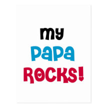 My Papa Rocks T-shirts and Gifts Post Cards