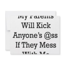 My Parents Will Kick Anyone's @ss If They Mess Wit invitations by Supernova23 My Parents Will Kick Anyone's @ss If They Mess Wit invitations