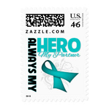 My Partner Always My Hero - Ovarian Cancer Stamps