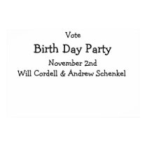 My party posters