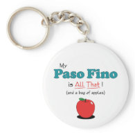 My Paso Fino is All That! Funny Horse Keychain